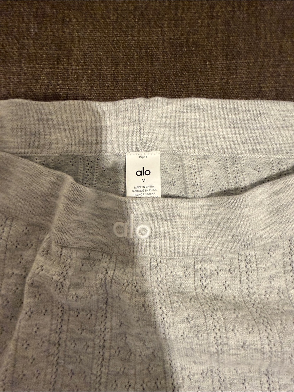 Alo Yoga Alo grey long underwear pajama pants in Gray - Picture 2 of 5